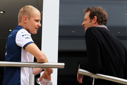 Valtteri Bottas, Williams con Alex Wurz, Williams piloto Mentor / GPDA Presidente.
