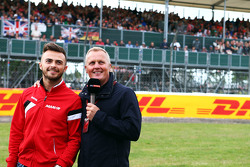 Will Stevens, Manor F1 Team met Johnny Herbert, Sky Sports F1 Presentator