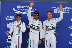 Felipe Massa, Williams, Lewis hamilton et Nico Rosberg, Mercedes AMG F1