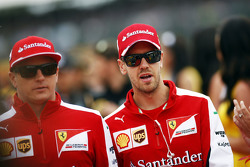 Kimi Raikkonen, Ferrari y Sebastian Vettel, Ferrari