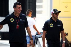 Federico Gastaldi, Diretor da Lotus F1 Team com Pastor Maldonado, Lotus F1 Team