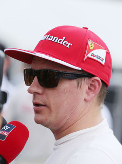 Kimi Raikkonen, Ferrari with the media