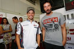 Casey Stoner con Keanu Reeves