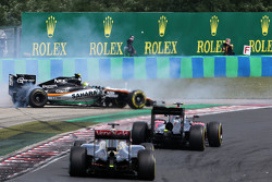 Sergio Perez, Sahara Force India en Pastor Maldonado, Lotus F1 Team