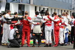 Pilotos durante el tributo a Jules Bianchi