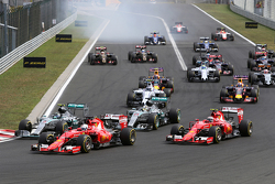 Départ de la course : Sebastian Vettel, Scuderia Ferrari