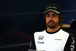 Fernando Alonso, McLaren in de FIA persconferentie