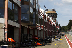 GP2 pit lane