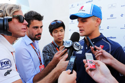 Marcus Ericsson, Sauber F1 Team met de media