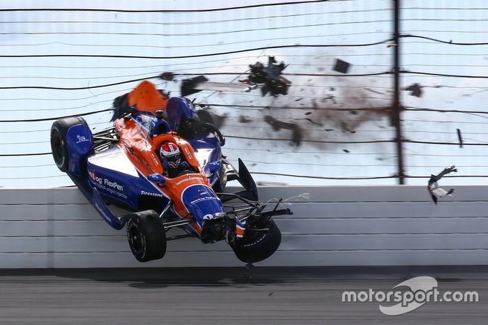 Charlie Kimball, Chip Ganassi Racing Chevrolet accidente