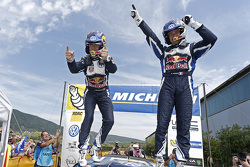 Les vainqueurs Sébastien Ogier et Julien Ingrassia, Volkswagen Polo WRC, Volkswagen Motorsport