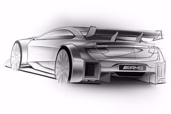 Diseño del Mercedes-Benz DTM para 2016.