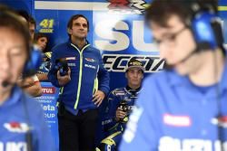 Davide Brivio y Aleix Espargaro, Team Suzuki MotoGP