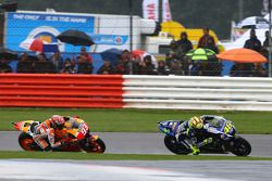 Valentino Rossi, Yamaha Factory Racing and Marc Marquez, Repsol Honda Team