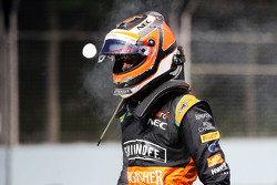 Nico Hulkenberg, Sahara Force India F1 chocado fuera de la carrera