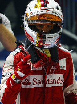 Vencedor Sebastian Vettel, Ferrari