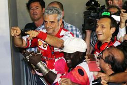 Maurizio Arrivabene, Ferrari director del equipo en el parc ferme