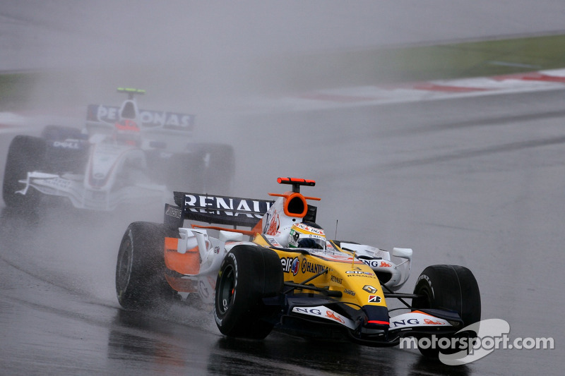 Giancarlo Fisichella, Renault F1 Team, Robert Kubica,  BMW Sauber F1 Team