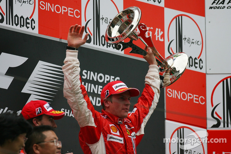 Ganador de la carrera Kimi Raikkonen, Scuderia Ferrari