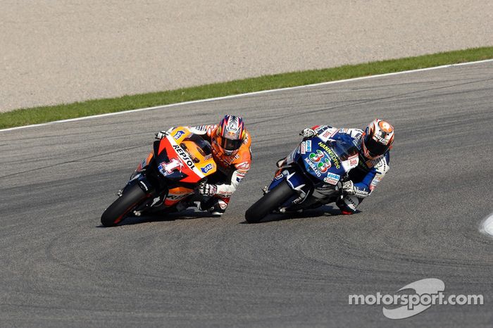 Marco Melandri y Nicky Hayden