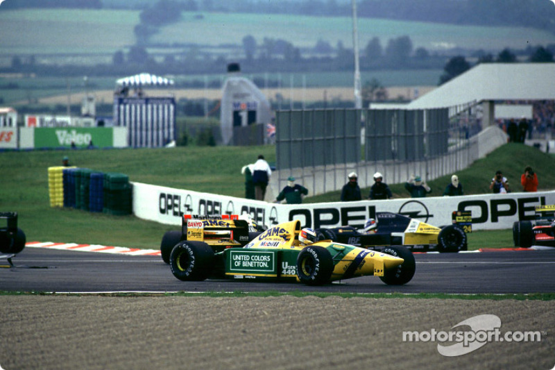 Michael Schumacher crashes at the Adelaide hairpin