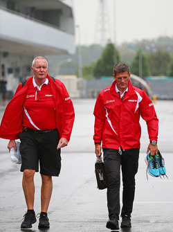 John Booth avec Graeme Lowdon, Manor