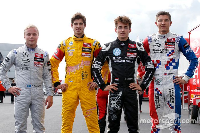 Leclerc acabó cuarto el campeonato detrás de Felix Rosenqvist, Antonio Giovinazzi y Jake Dennis ... y justo por delante de Lance Stroll y George Russell

