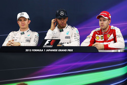 Rueda de prensa: ganador de la carrera Lewis Hamilton, de Mercedes AMG F1 Team, el segundo lugar Nic
