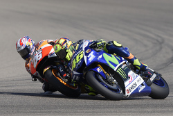 Dani Pedrosa, Repsol Honda Team y Valentino Rossi, Yamaha Factory Racing