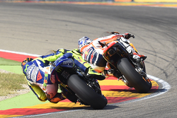 Dani Pedrosa, Repsol Honda Team and Valentino Rossi, Yamaha Factory Racing