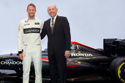Jenson Button, McLaren en Ron Dennis, McLaren voorzitter & Chief Executive Officer