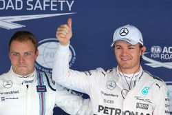 Valtteri Bottas, Williams F1 Team and Nico Rosberg, Mercedes AMG F1 Team