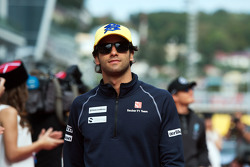 Felipe Nasr, Sauber F1 Team lors de la parade des pilotes