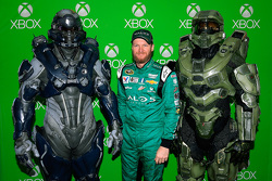 Dale Earnhardt Jr., Hendrick Motorsports Chevrolet with Halo 5 video game characters