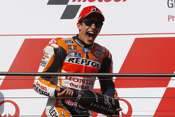 Podium : le vainqueur Marc Marquez, Repsol Honda Team