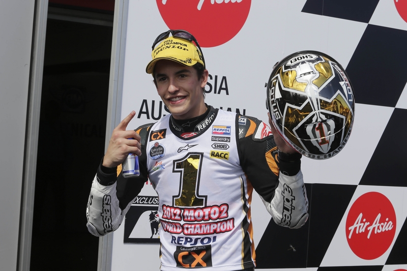 Wereldkampioen Moto2 Marc Marquez Team CatalunyaCaixa Repsol Suter