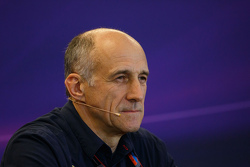 Franz Tost, Scuderia Toro Rosso Director del Equipo en la Conferencia de prensa FIA
