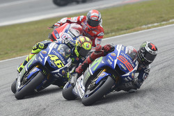 Jorge Lorenzo, Yamaha Factory Racing and Valentino Rossi, Yamaha Factory Racing