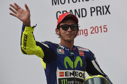 Podium: tercer lugar, Valentino Rossi, Yamaha Factory Racing