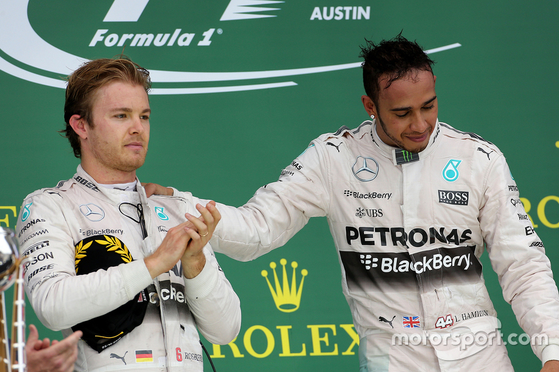 Nico Rosberg, Mercedes AMG F1 Team e Lewis Hamilton, Mercedes AMG F1 Team