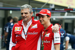 Maurizio Arrivabene, Ferrari teambaas met Esteban Gutierrez, Ferrari test- en reserverijder