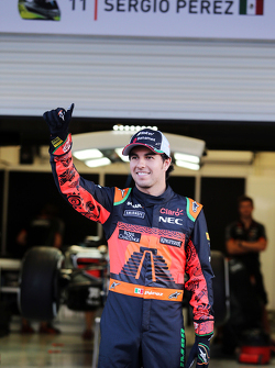 Sergio Perez, Sahara Force India F1 in special Mexico themed livery race suit
