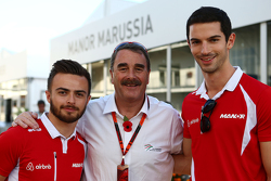 Уилл Стивенс, Manor Marussia F1 Team, Найджел Мэнселл и Александр Росси, Manor Marussia F1 Team
