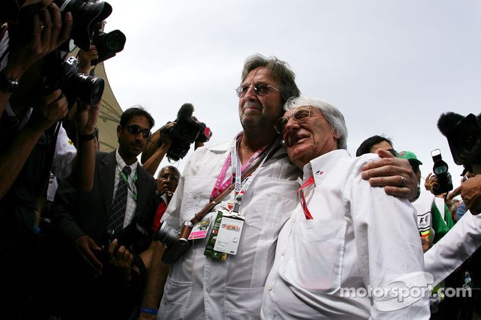 Eric Clapton e Bernie Ecclestone