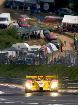 Timo Bernhard bei seinen Demorunden im Porsche RS Spyder von Penske Racing auf der Nordschleife