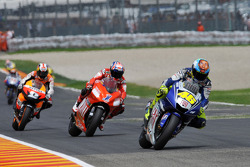 Valentino Rossi, Casey Stoner und Dani Pedrosa