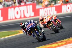 Jorge Lorenzo, Yamaha Factory Racing and Marc Marquez, Repsol Honda Team and Dani Pedrosa, Repsol Honda Team