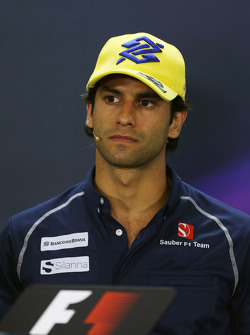 Felipe Nasr, Sauber F1 Team en la conferencia de la FIA
