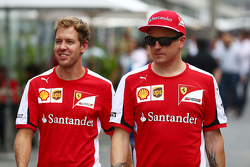 Себастьян Феттель, Ferrari и Кими Райкконен, Ferrari