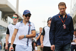Felipe Massa, Williams, mit Alex Wurz, Williams-Fahrercoach